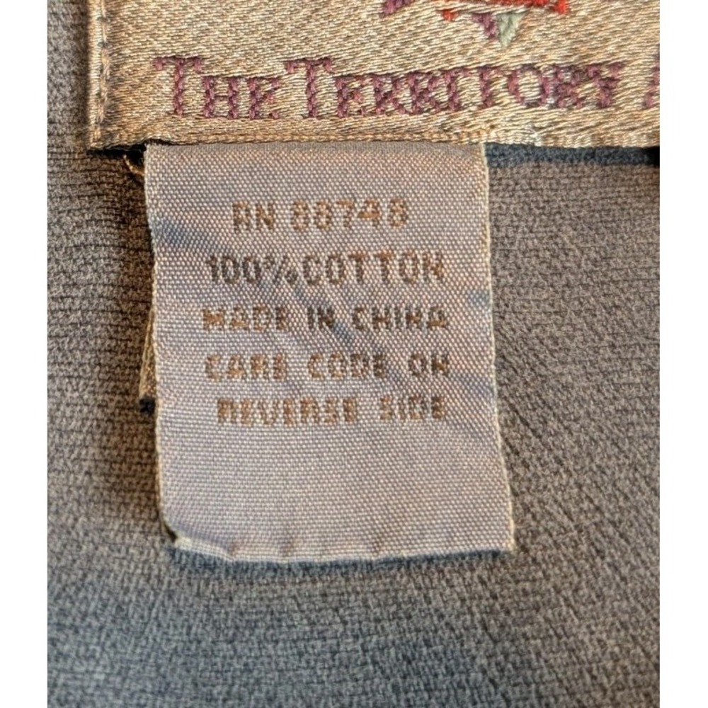 Territory Ahead Mens Lt Blue/Gray Corduroy Western Shirt Long Sleeve Casual XL - Picture 6 of 9